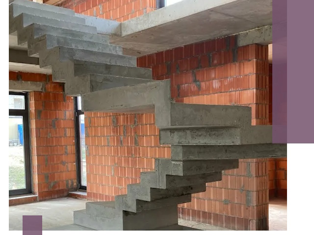 Изготовление бетонных лестниц под ключ в Артёме