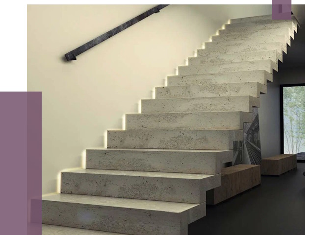 Облицовка бетонных лестниц в Артёме от 4665 руб/м2 