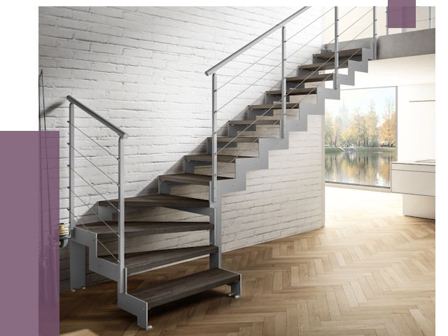 Г-образные лестницы под ключ в Артёме от 37580 руб. | ПРОЛЁТ-Арт