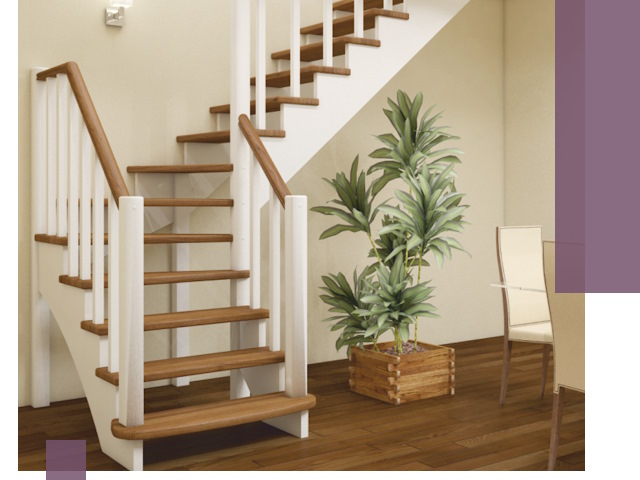 Г-образные лестницы под ключ в Артёме — изготовление и монтаж