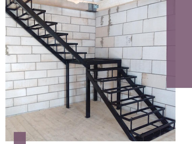 Лестницы на металлокаркасе под ключ в Артёме — изготовление и монтаж