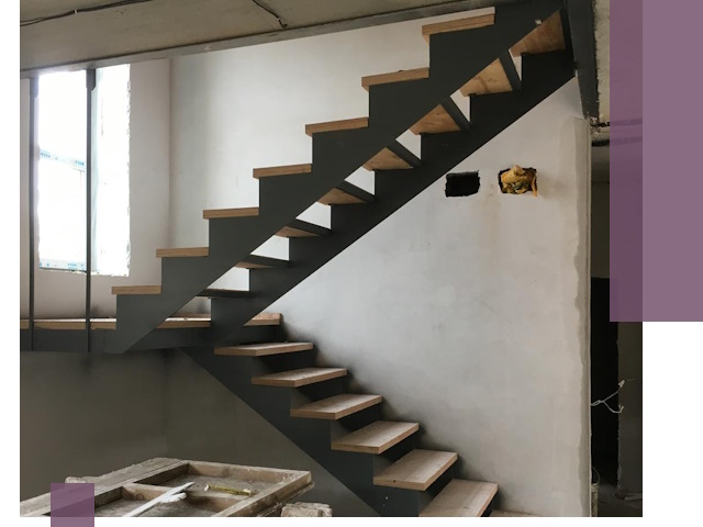 Изготовление лестниц на металлокаркасе в Артёме от производителя