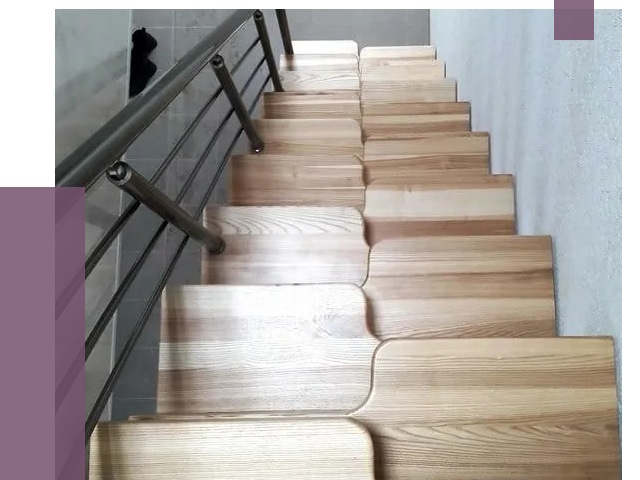 Лестницы гусиный шаг в Артёме от 13218 руб. под ключ | ПРОЛЁТ-Арт