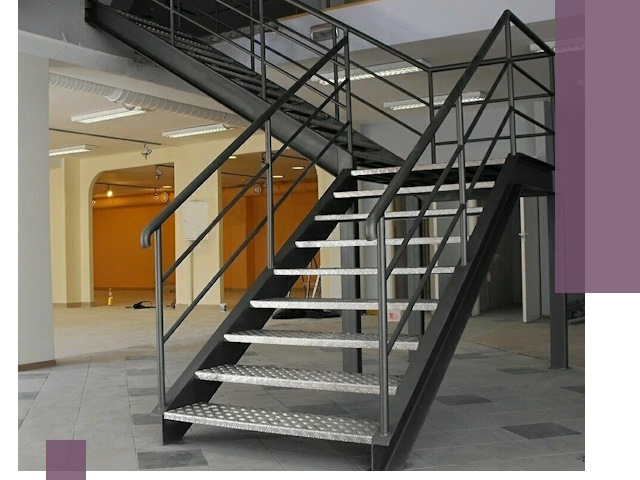 Лестницы для офиса в Артёме: изготовление, монтаж, демонтаж