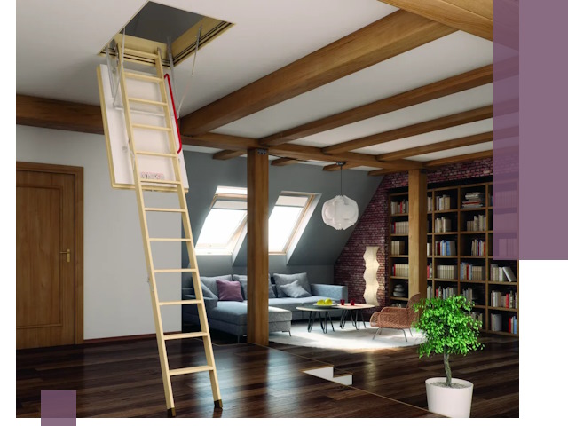 Чердачные лестницы под ключ в Артёме: изготовление и монтаж