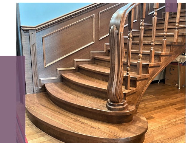 Дубовые лестницы под ключ в Артёме от 178831 руб. — ПРОЛЁТ-Арт