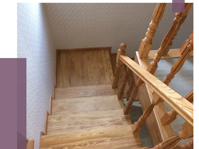 Сосновые лестницы в Артёме под ключ от 8190 руб.  | ПРОЛЁТ-Арт