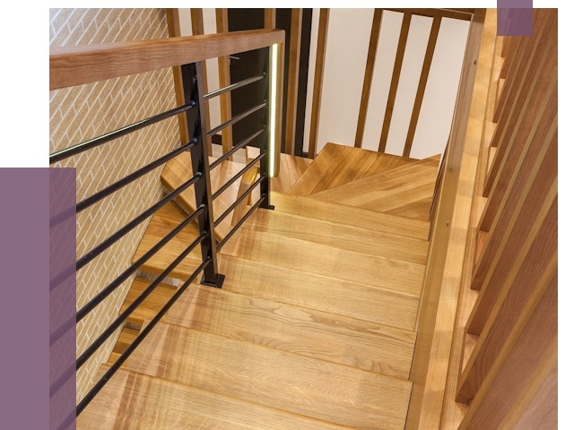 Лестницы из ясеня в Артёме под ключ от 10160 руб. 