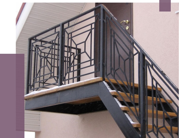 Металлические перила в Артёме от 4354 руб.  | ПРОЛЁТ-Арт