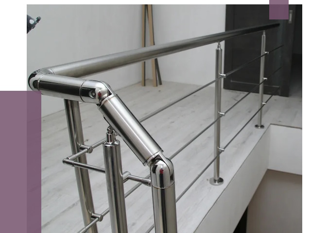 Перила из нержавеющей стали в Артёме от 9123 руб. под ключ | ПРОЛЁТ-Арт