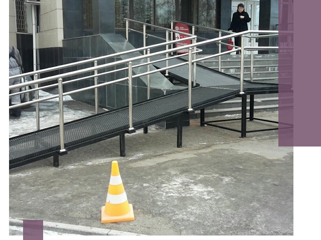 Стационарные пандусы под ключ в Артёме — изготовление и монтаж