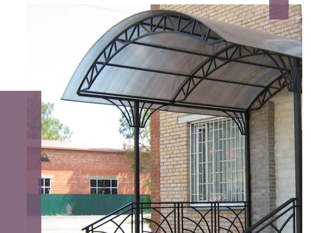 Металлические навесы и козырьки в Артёме от 12959 руб.