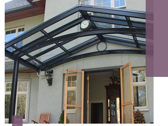 Изготовление и монтаж навесов и козырьков в Артёме