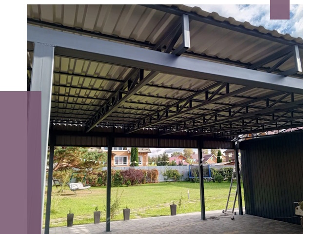 Монтаж навесов в Артёме от 7464 руб. — установка навеса | ПРОЛЁТ-Арт