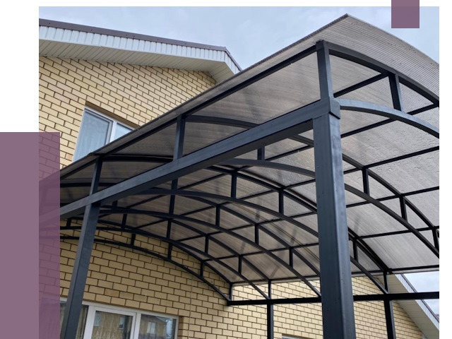 Монтаж козырьков в Артёме от 11663 руб. | ПРОЛЁТ-Арт