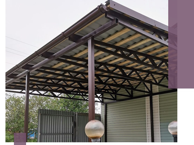 Навесы под ключ в Артёме: изготовление, монтаж и гарантия