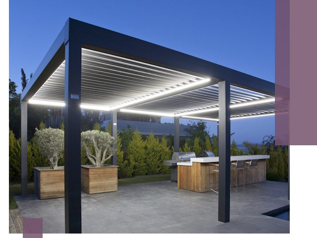 Навесы отдельно стоящие под ключ в Артёме из металла и поликарбоната