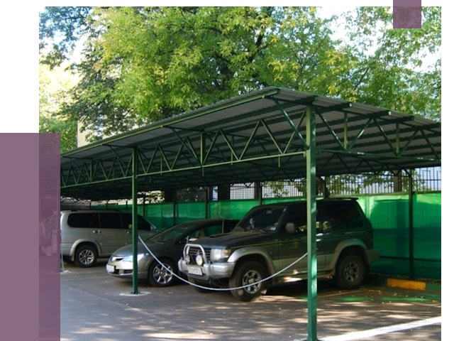 Навесы для парковки в Артёме от 81381 руб. заказать | ПРОЛЁТ-Арт