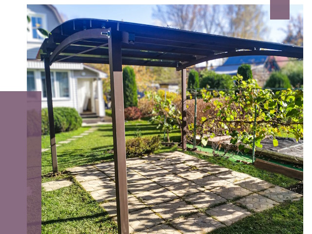 Навесы для дачи в Артёме от 12907 руб. под ключ — ПРОЛЁТ-Арт