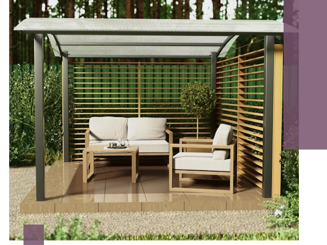 Навесы для дачи в Артёме: изготовление, монтаж и демонтаж