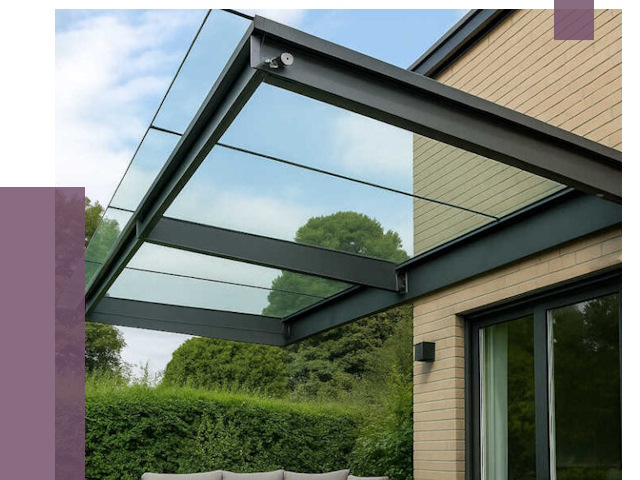 Стеклянные навесы и козырьки в Артёме от 12440 руб.