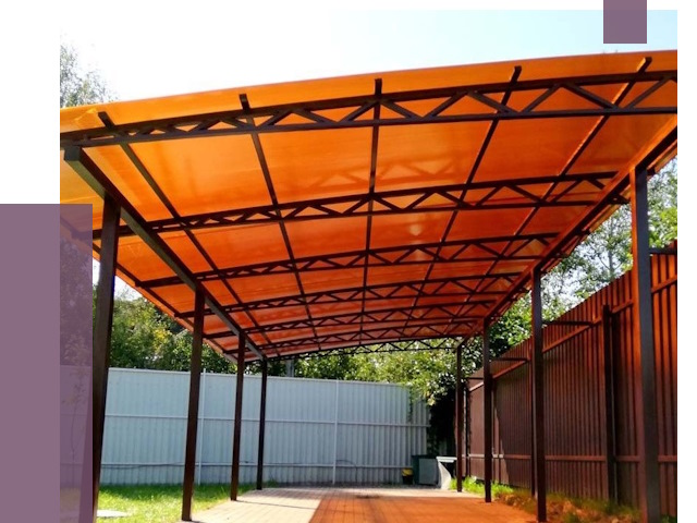 Односкатные навесы под ключ в Артёме от 13322 руб. 