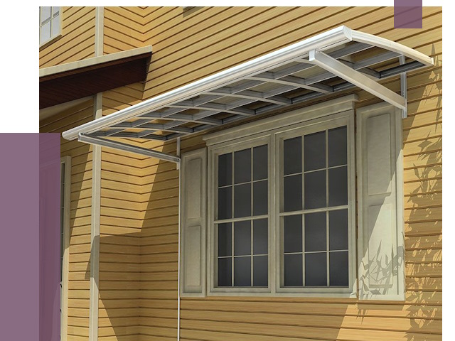 Козырьки над окнами в Артёме от 7723 руб. — монтаж, покупки | ПРОЛЁТ-Арт