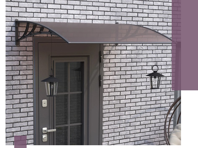 Недорогие козырьки и навесы под ключ в Артёме