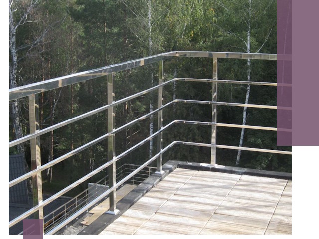 Парапеты из нержавеющей стали в Артёме — изготовление и монтаж