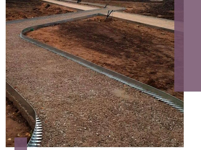 Металлические бордюры под ключ в Артёме — изготовление и монтаж