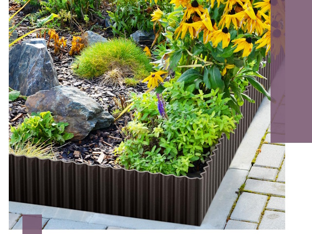 Металлические бордюры для клумб в Артёме — производство и монтаж