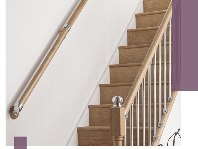 Пристенные поручни из стали и нержавейки под монтаж в Артёме